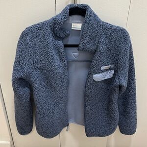 Columbia Soft Blue Sherpa Jacket